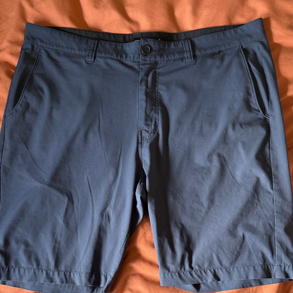 Travis Mathew Navy Flat Front Shorts
